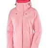 Salomon Womens Fantasy Ski Jacket - Calypso Coral -AlpineAscent Ski Ventures 81097 womens fantasy jkt calypsocoral 1