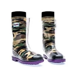 Transparent Welly Boots And Sock Package - Camo