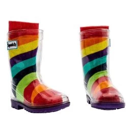 Transparent Welly Boots And Sock Package - DInos -AlpineAscent Ski Ventures Diaganol Rainbow 9faaf25a 1bb3 4848 bc8b 45296cfa479f