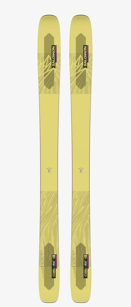 Salomon QST Stella 106 Women's Skis - Yellow Pear/Neon Pink 3 Salomon QST Stella 106 Women's Skis - Yellow Pear/Neon Pink