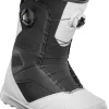 ThirtyTwo STW Double BOA Men's Snowboard Boots - Black / White -AlpineAscent Ski Ventures ThirtyTwo STW Double BOA Mens Snowboard Boots Black White
