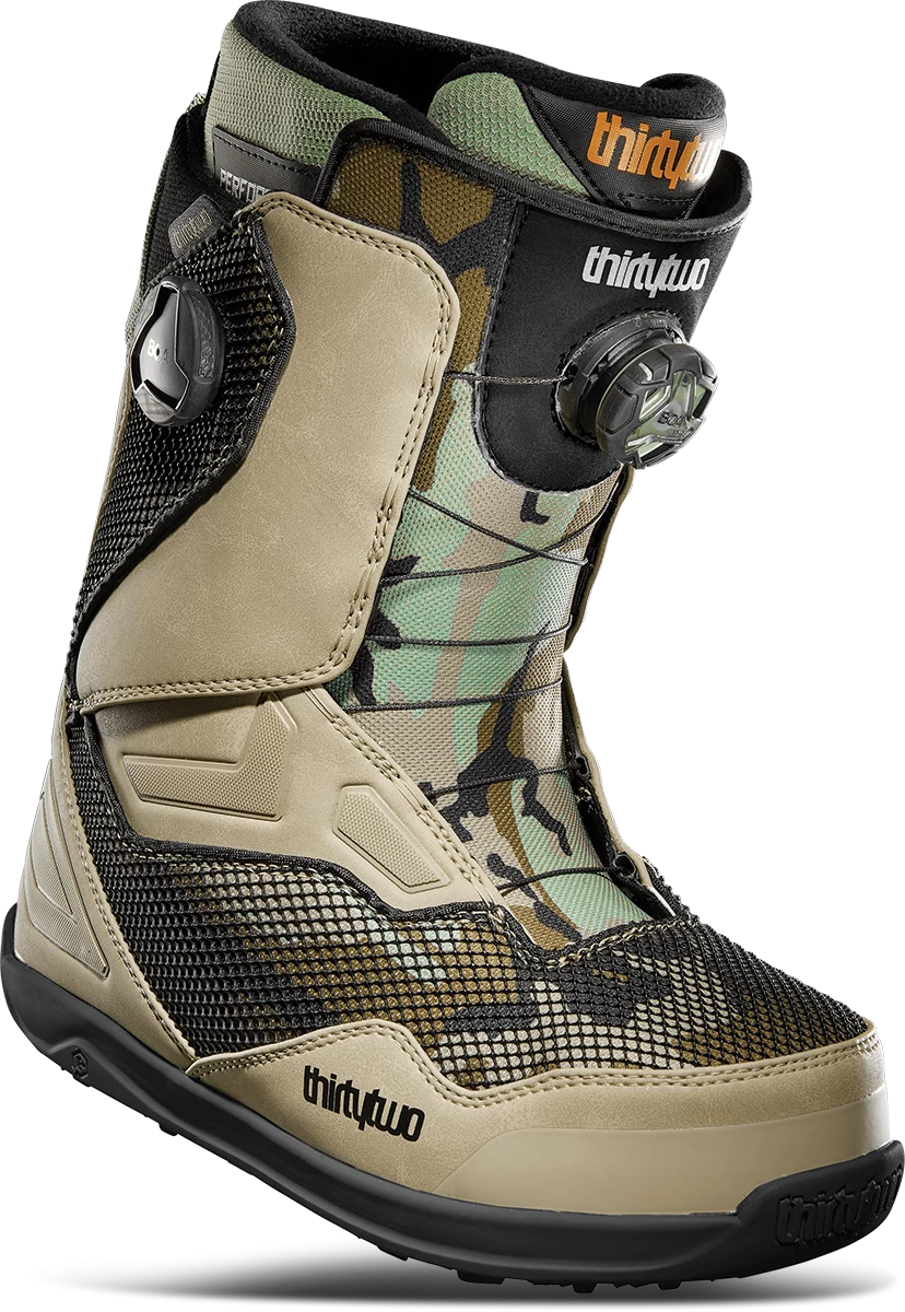 ThirtyTwo TM-2 Double BOA Men's Snowboard Boots - Tan / Green 3 ThirtyTwo TM-2 Double BOA Men's Snowboard Boots - Tan / Green