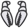 Crab Grab Mega Claw Snowboard Traction 2 Crab Grab Mega Claw Snowboard Traction -AlpineAscent Ski Ventures megaclaw blackwhite