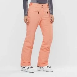 Salomon Edge Snowboard Womens Pants - Orange